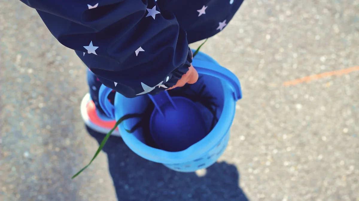 black and blue bucket with blue plastic bucket Ilustração editorial secção 1 sobre melhor lixeira anti odor no formato