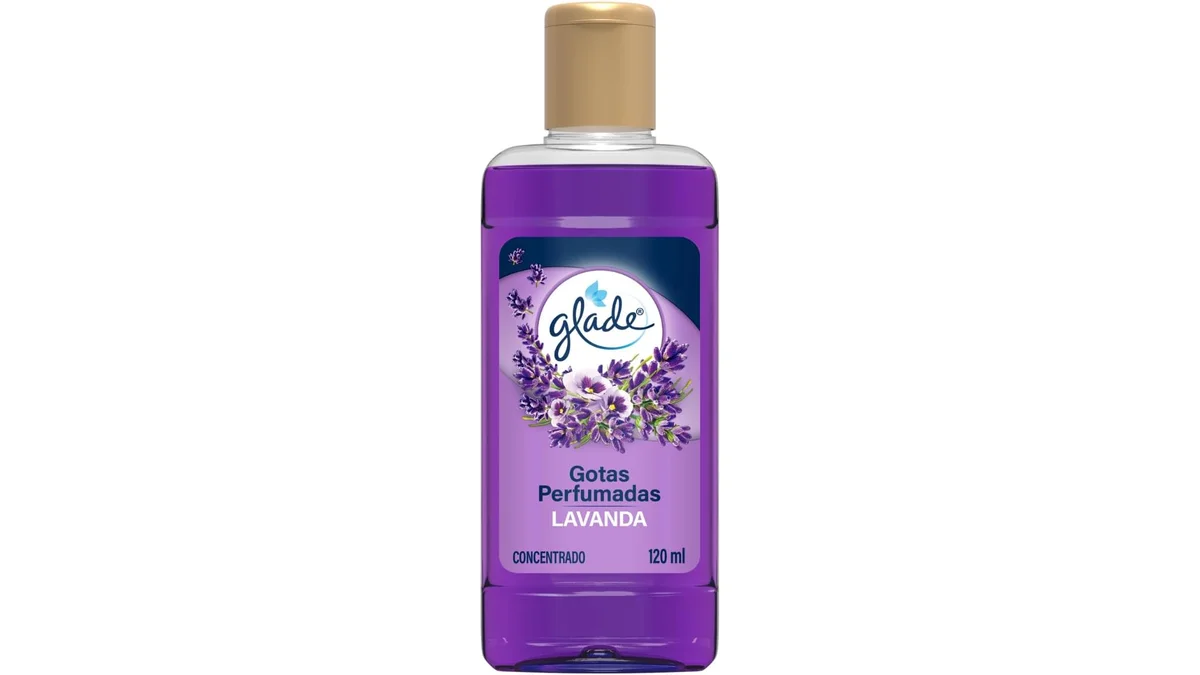 Fotografia do artigo Glade Aromatizador de Ambiente Lavanda, Gotas Perfumadas com Óleos Essenciais, 120ml em formato paisagem para comparação