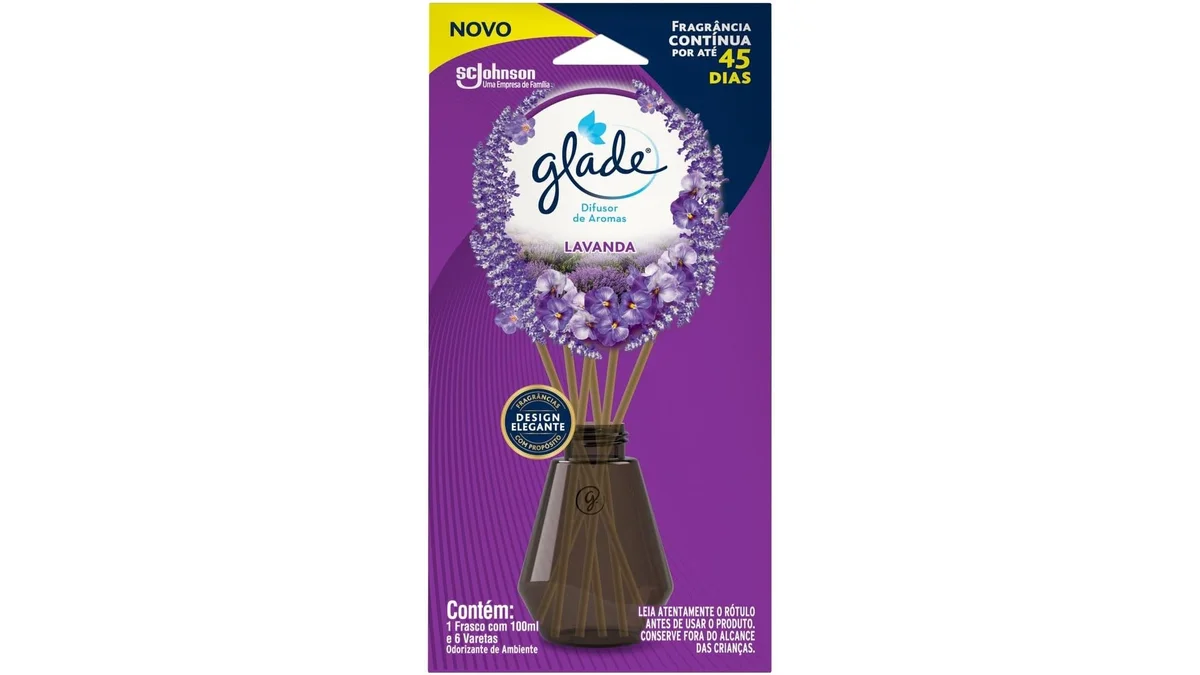 Fotografia do artigo Glade Difusor de Ambiente, Lavanda, 6 Varetas, 100ml em formato paisagem para comparação