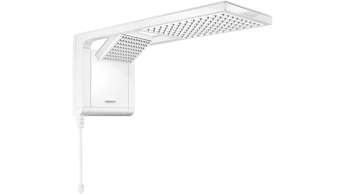Fotografia do chuveiro Chuveiro Acqua Duo Ultra Branco 220V 7800W Lorenzetti em 16:9 para comparação