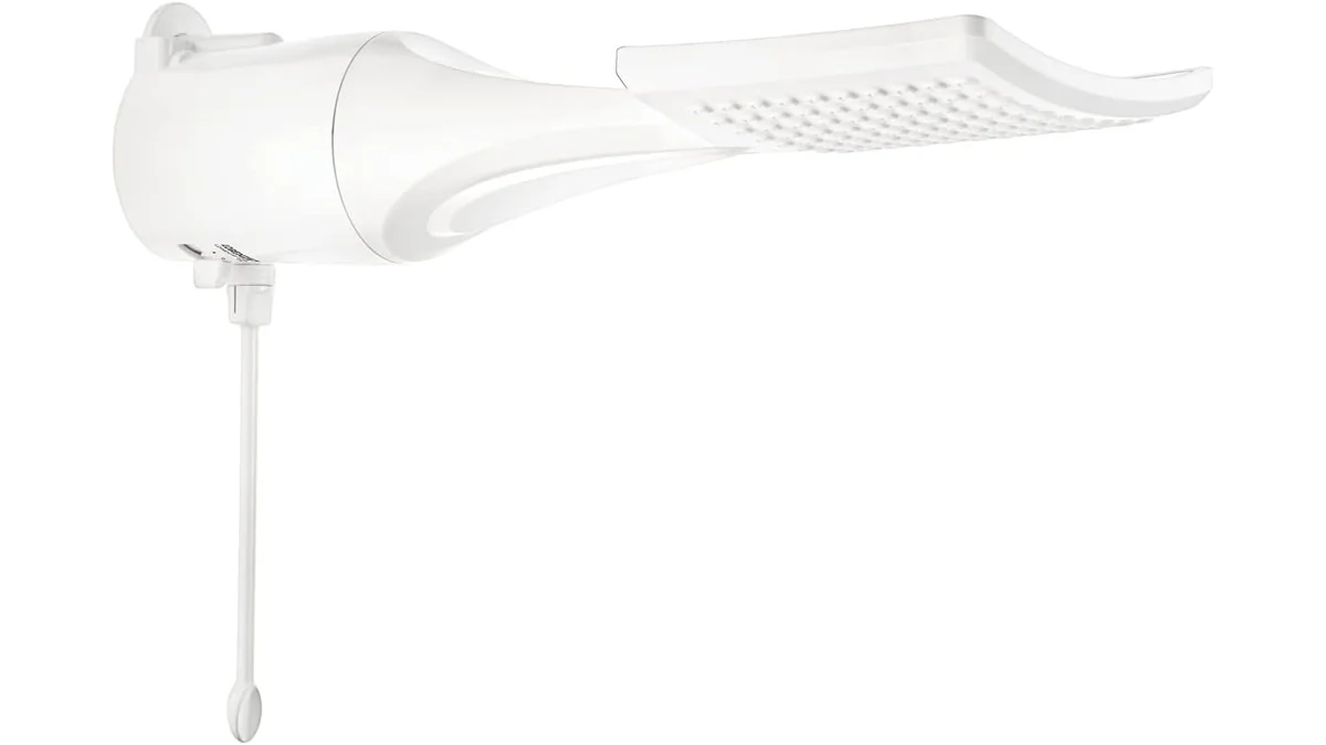 Fotografia do chuveiro Chuveiro Loren Shower Eletrônico 6800w 220v~ LORENZETTI, Branco em 16:9 para comparação