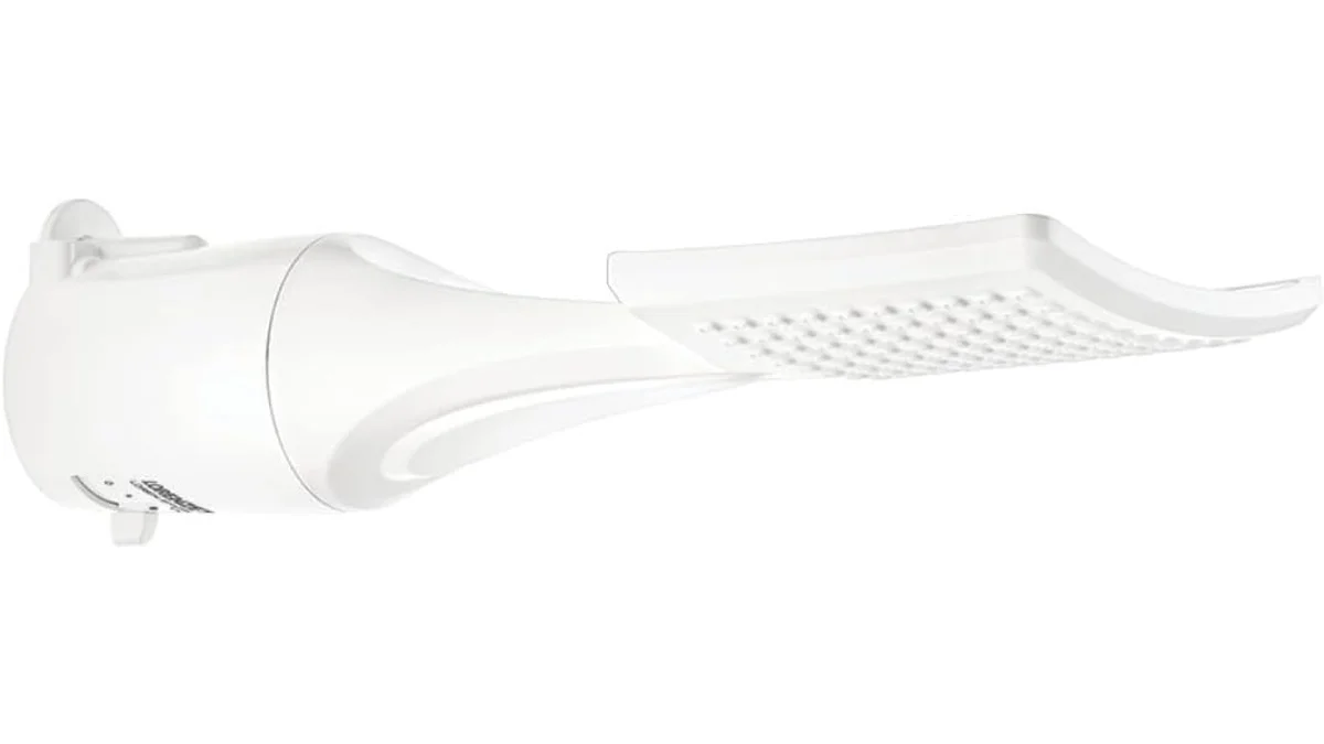 Fotografia do chuveiro Lorenzetti Loren Shower Chuveiro Elétrico Branco, 5500W 220V em formato paisagem 16 por 9 para comparação. 9