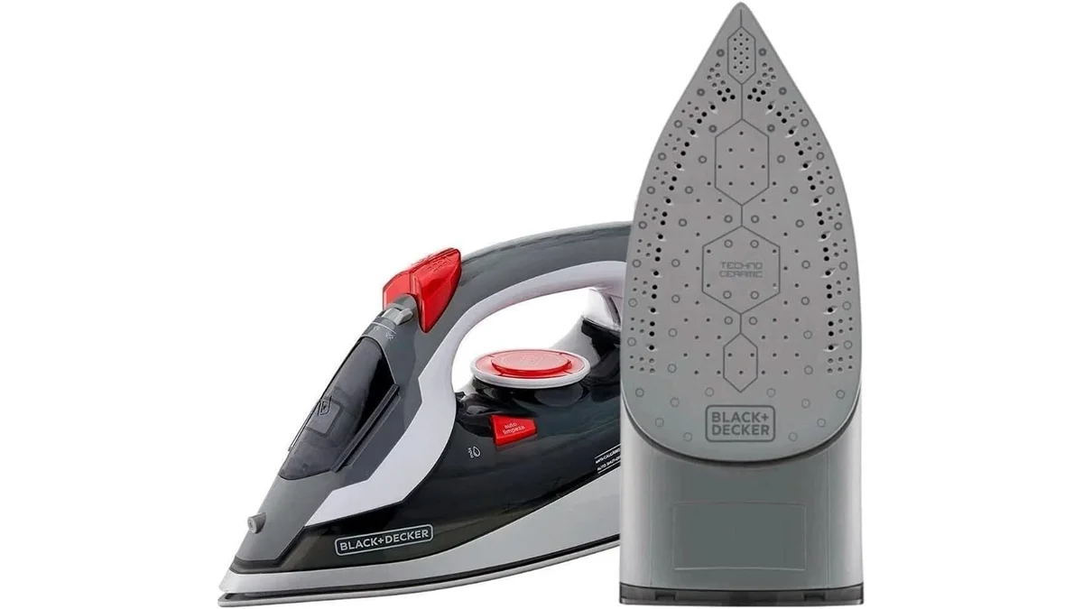 Fotografia do artigo BLACK+DECKER Ferro de Passar Roupa com Vaporizador FX3900 220V em formato paisagem para comparação