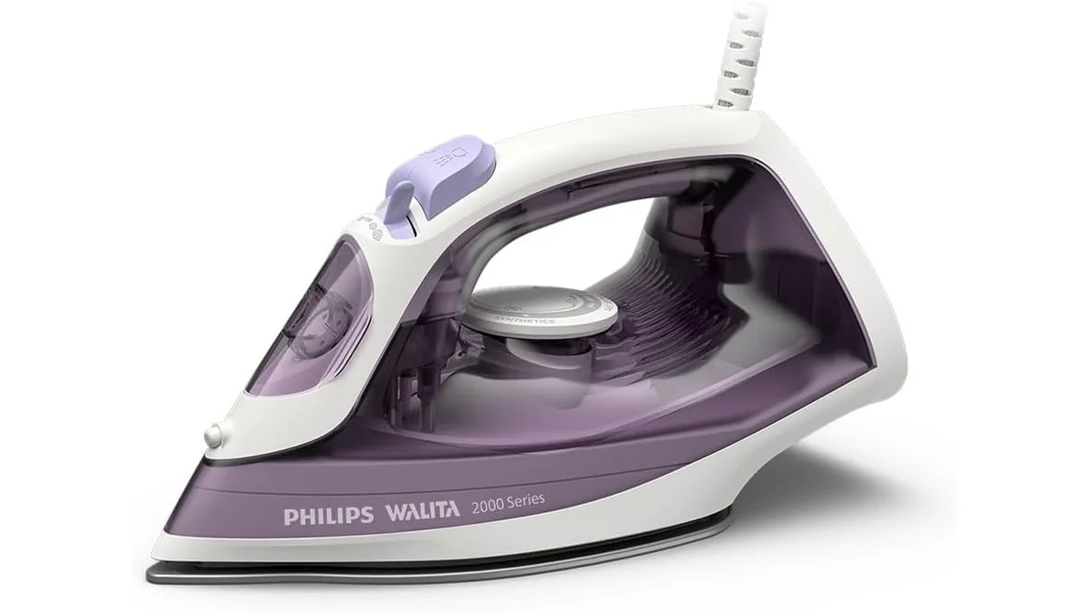 Fotografia do artigo Ferro a Vapor Série 2000 Philips Walita Roxo 1400W, 110v - DST2020/32 em formato paisagem para comparação