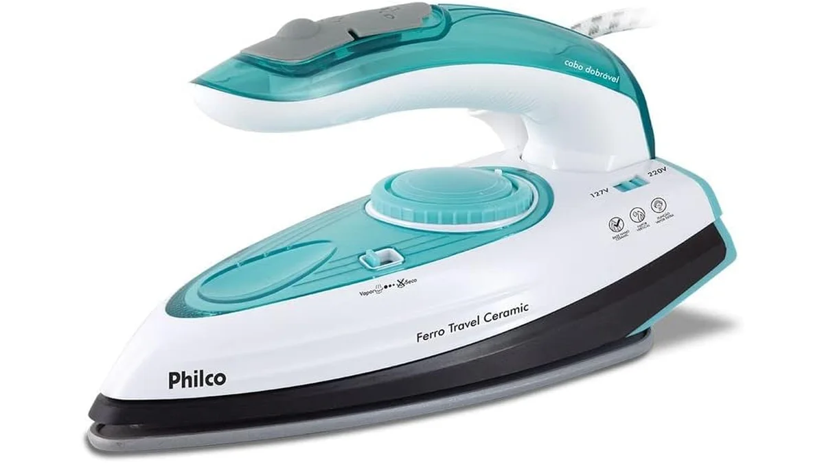 Fotografia do artigo Ferro a Vapor Philco Travel Ceramic Bivolt em formato paisagem para comparação