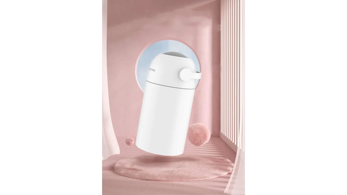 Fotografia do artigo Lixo mágico para fraldas de bebê lixeira sistema anti odor em 16:9 para comparação