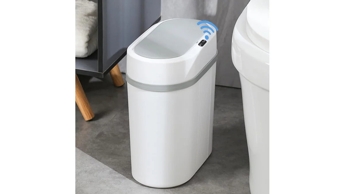 Fotografia do artigo lixeira automatica com sensor 12L com 3 Modos inteligente de aproximação em 16:9 para comparação