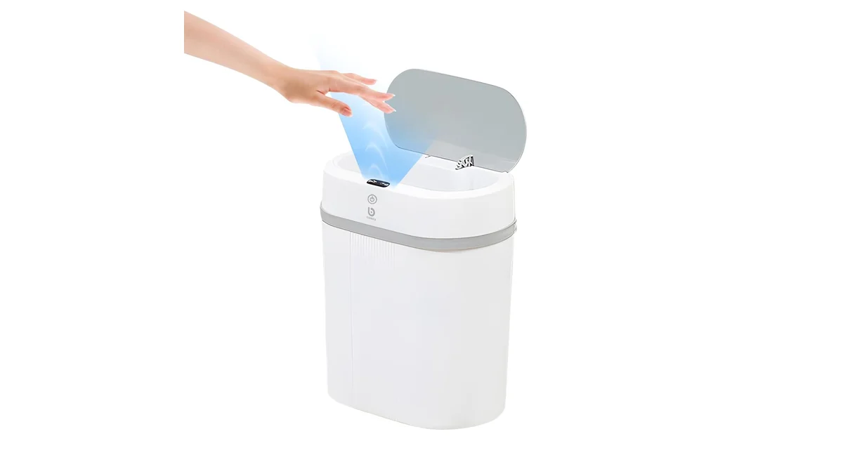 Fotografia do artigo Lixeira Automatica com Sensor, Lixeira Inteligente com Sensor em 16:9 para comparação