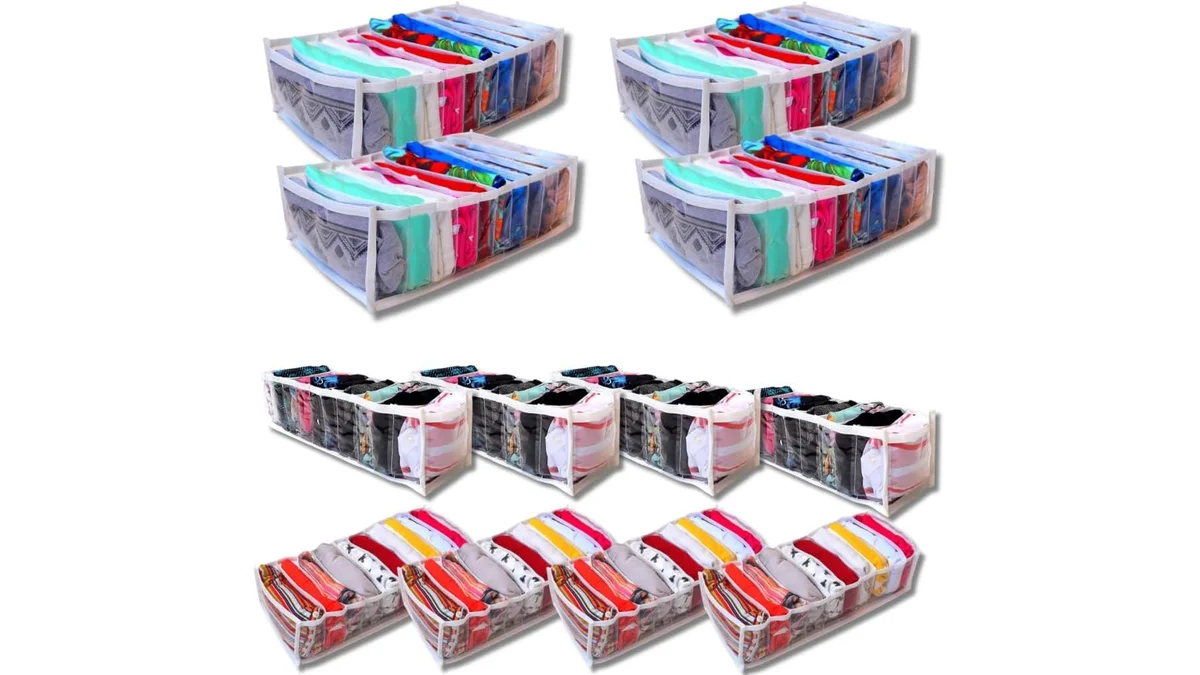 Fotografia do artigo Kit 12 Colmeia Organizadora de Gaveta - 4 Colmeias P + 4 Colmeia M + 4 Colméia G - Organizaplus em formato paisagem para comparação