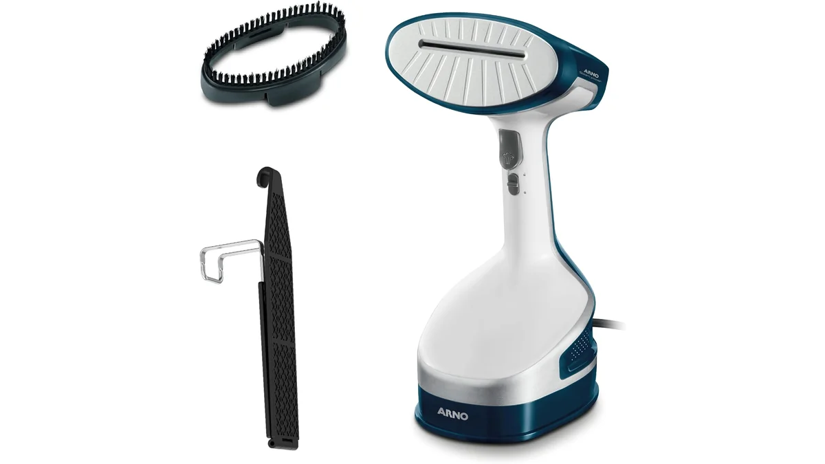 Fotografia do artigo Vaporizador de Roupas Arno Steam Power, Higieniza e Desodoriza, 1460W, em 16:9 para comparação
