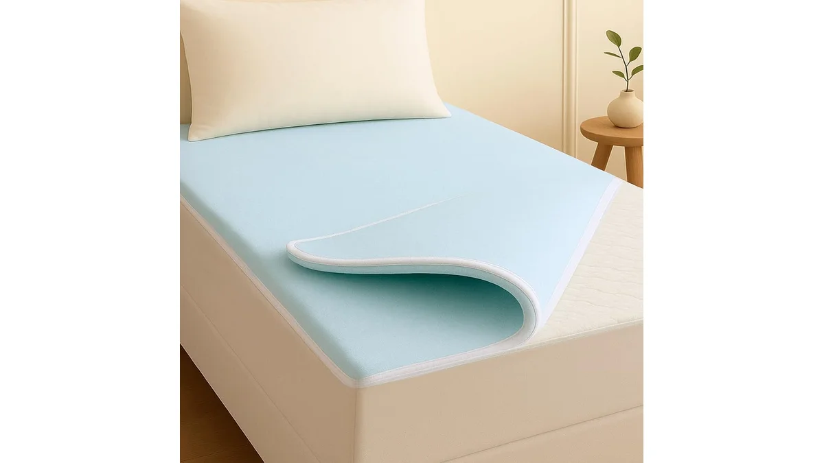 Fotografia do colchão Pillow Top Solteirão Viscoelástico Espuma da NASA 97x203x4cm BF Colchões em formato paisagem 16 por 9 para comparação