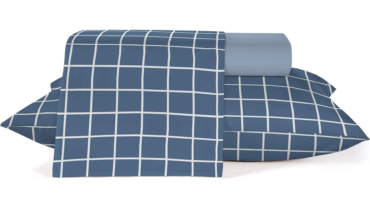 Fotografia do artigo Jogo de Cama Casal Teka Diamante 100% Algodão – 4 Peças, 150 fios em 16:9 para comparação