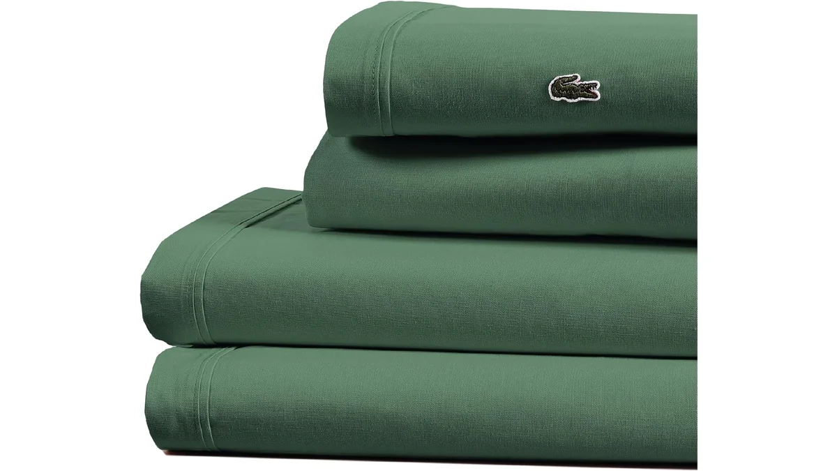 Fotografia do artigo Lacoste Conjunto de lençóis 100% algodão percal com 4 peças em 16:9 para comparação