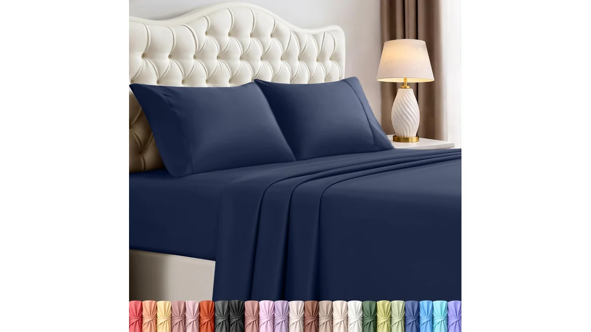 Fotografia do artigo Utopia Bedding Jogo de cama queen – jogo de lençóis de 4 peças para cama em 16:9 para comparação