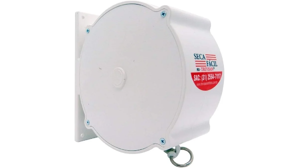 Fotografia do artigo Varal de Parede Trevisan Automático Recolhível Branco 30M em 16:9 para comparação