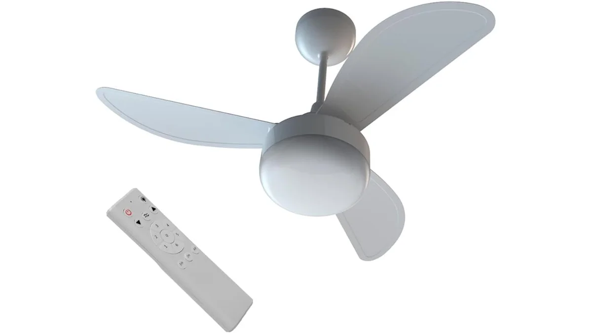 Fotografia do artigo Ventilador de teto Ventisol Fenix inverter controle remoto placa led integrada em formato paisagem 16 por 9 para comparação