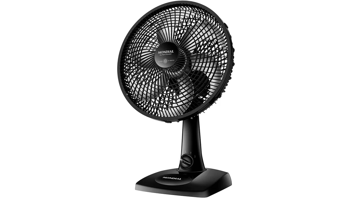 Fotografia do artigo MONDIAL Ventilador de Mesa 30cm Super Power, Preto, 60W, 220V - VSP-30-B em formato paisagem 16 por 9 para comparação