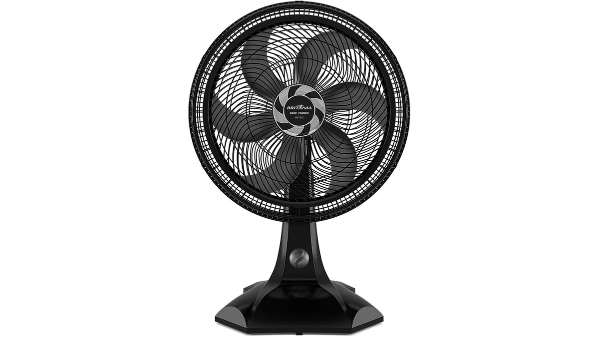 Fotografia do artigo Ventilador Britânia BVT301 Tecnologia Maxx Force 60W 127V em formato paisagem 16 por 9 para comparação