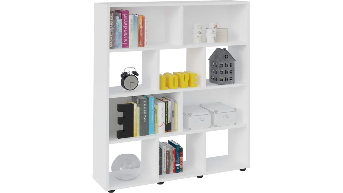 Fotografia do artigo Estante Organizadora Artely BOOK com 10 nichos em 16:9 para comparação