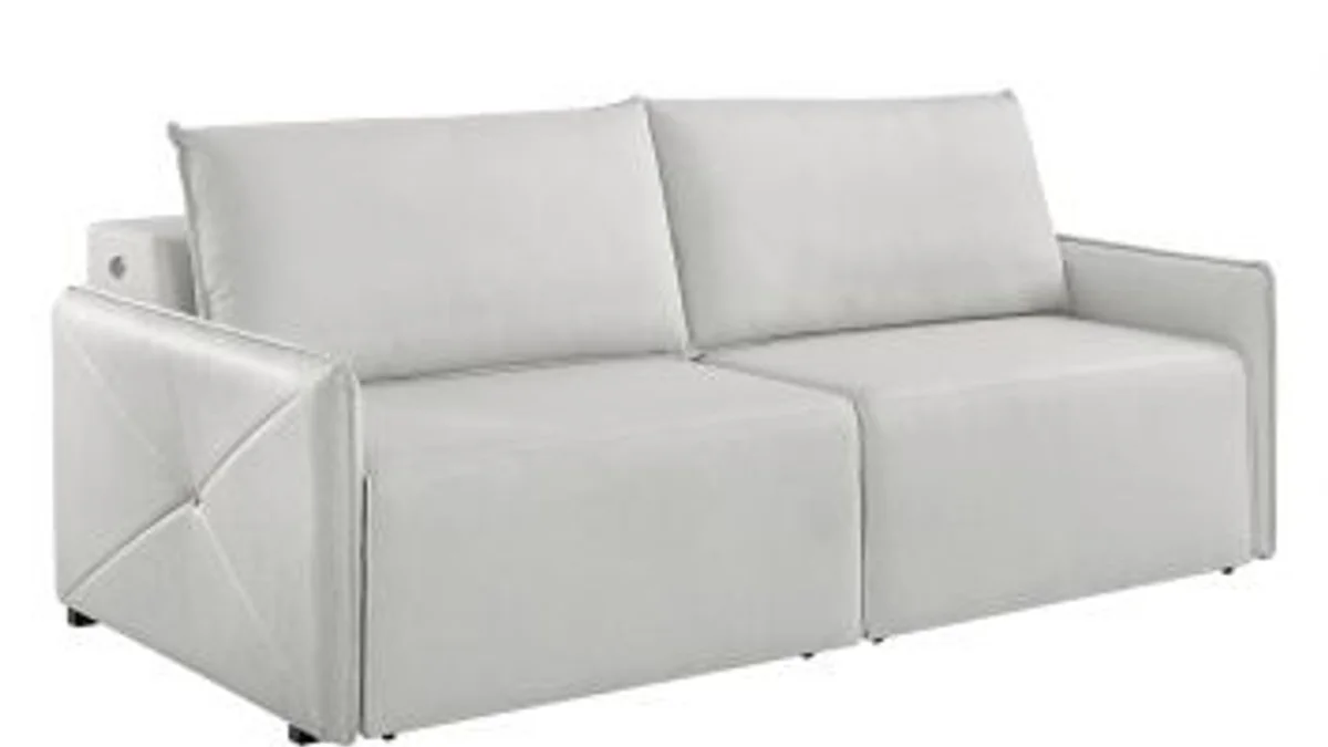 Imagem do sofa Sofá 2 Lugares Retrátil Urban com USB Linho Cinza 160 cm (Estofart) no formato paisagem para