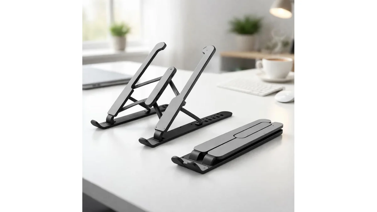 Fotografia do artigo Suporte para Notebook Premium Ajustável Dobrável Ergonômico em 16:9 para comparação