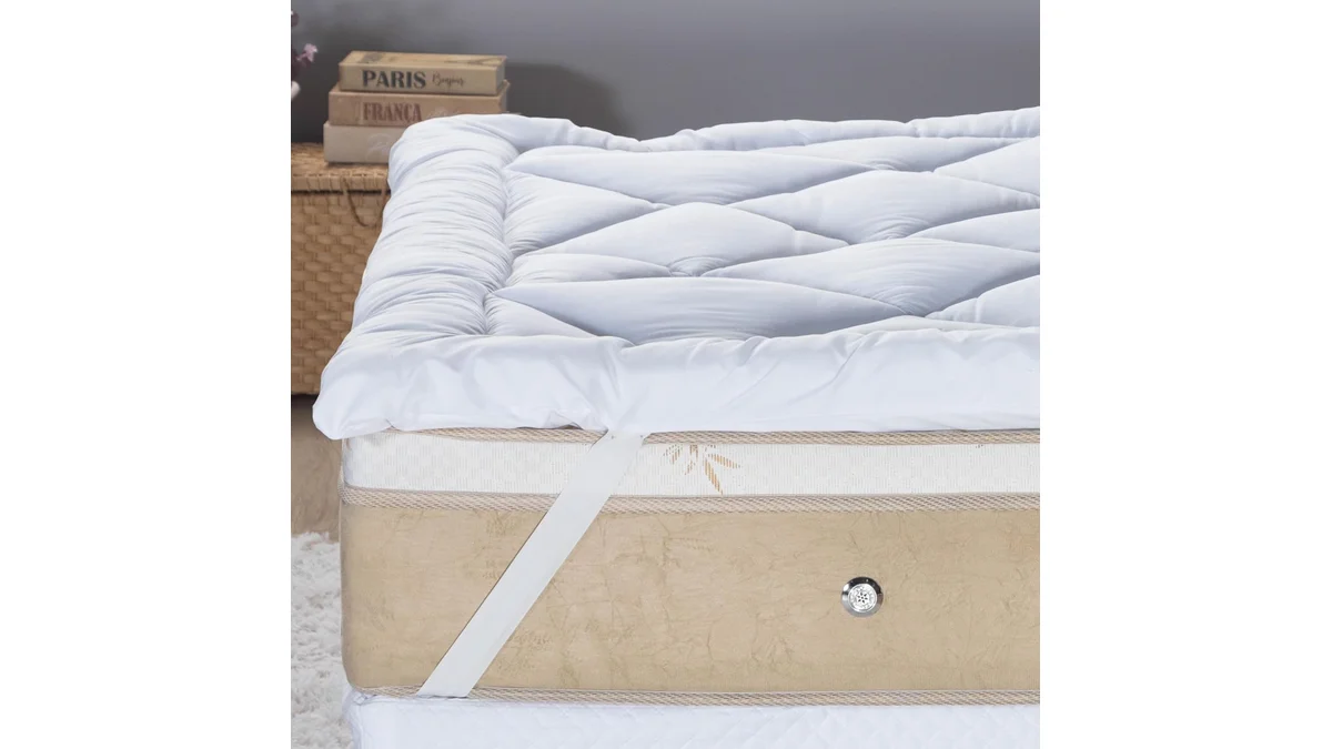 Fotografia do artigo Pillow Top 400 Fios Toque de Plumas Casa Dona (Queen) em formato paisagem 16 por 9 para comparação