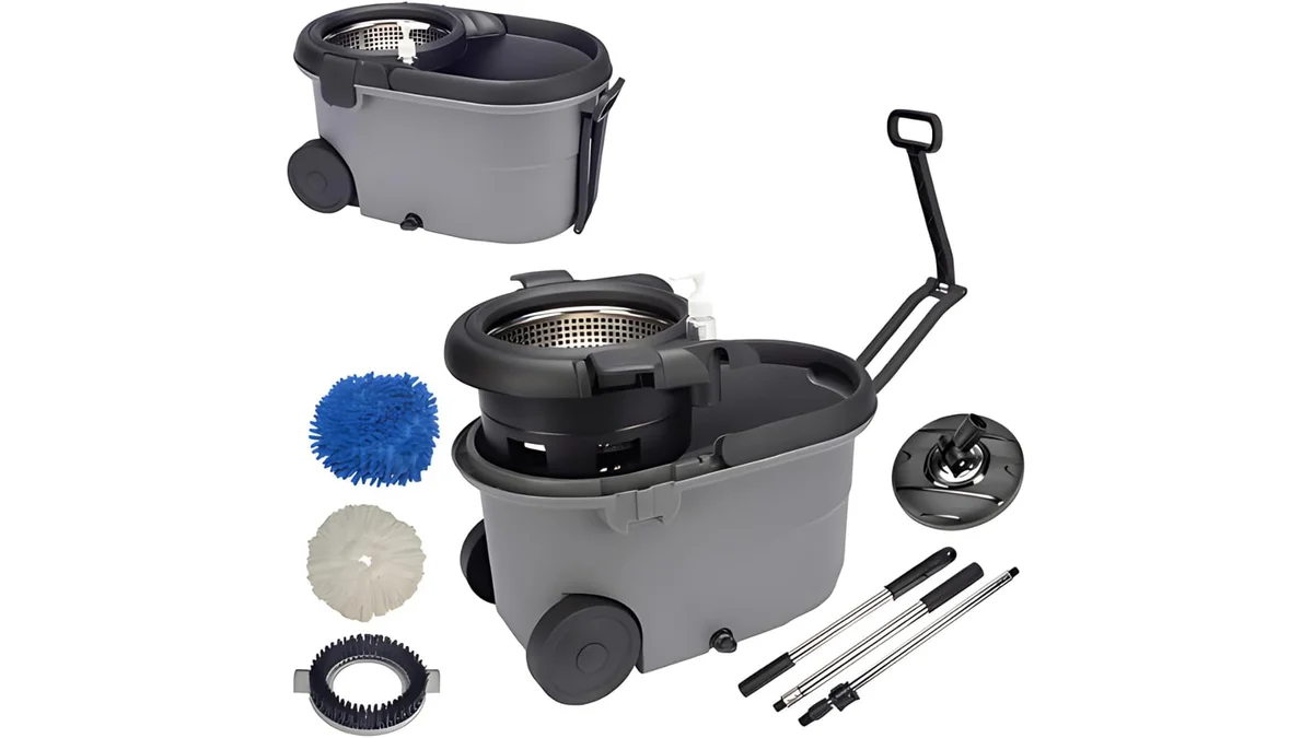 Fotografia do artigo Perfect Pro Mop Giratório Aço Inox Para Todos os Pisos Centrífuga 360° em 16:9 para comparação