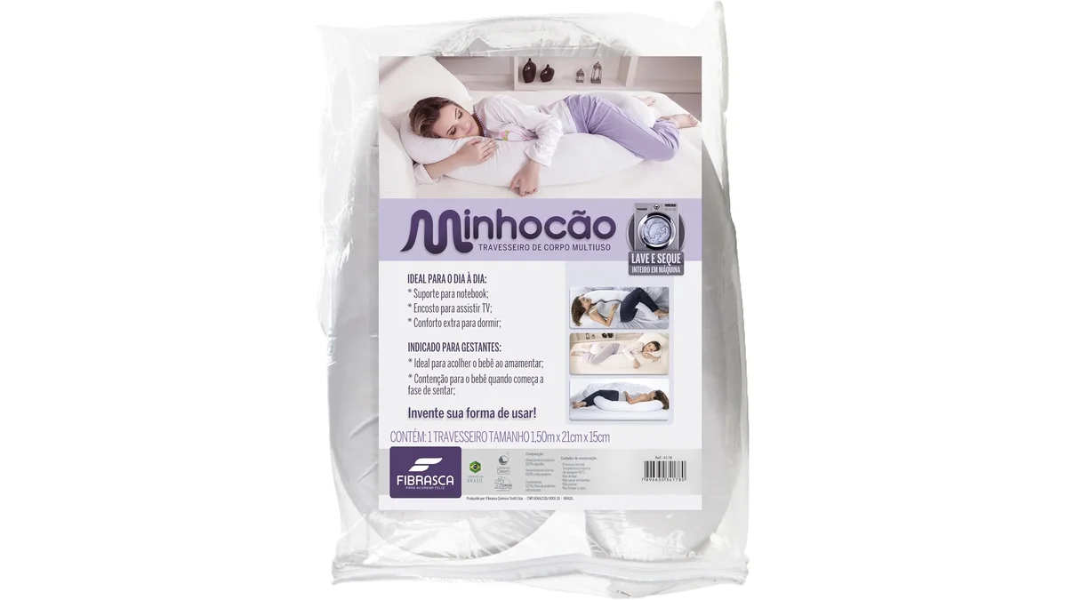 Fotografia do artigo Travesseiro de Corpo Minhocão para Gestante - 21x1 em 16:9 para comparação